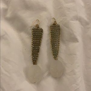 Classy but unique jeweled earrings